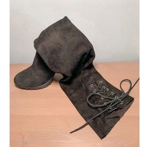 Over the Knee Black Boots